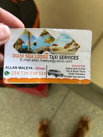 Call Allan or Mbaluka for transportation