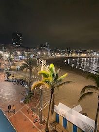Nighttime view from balcony