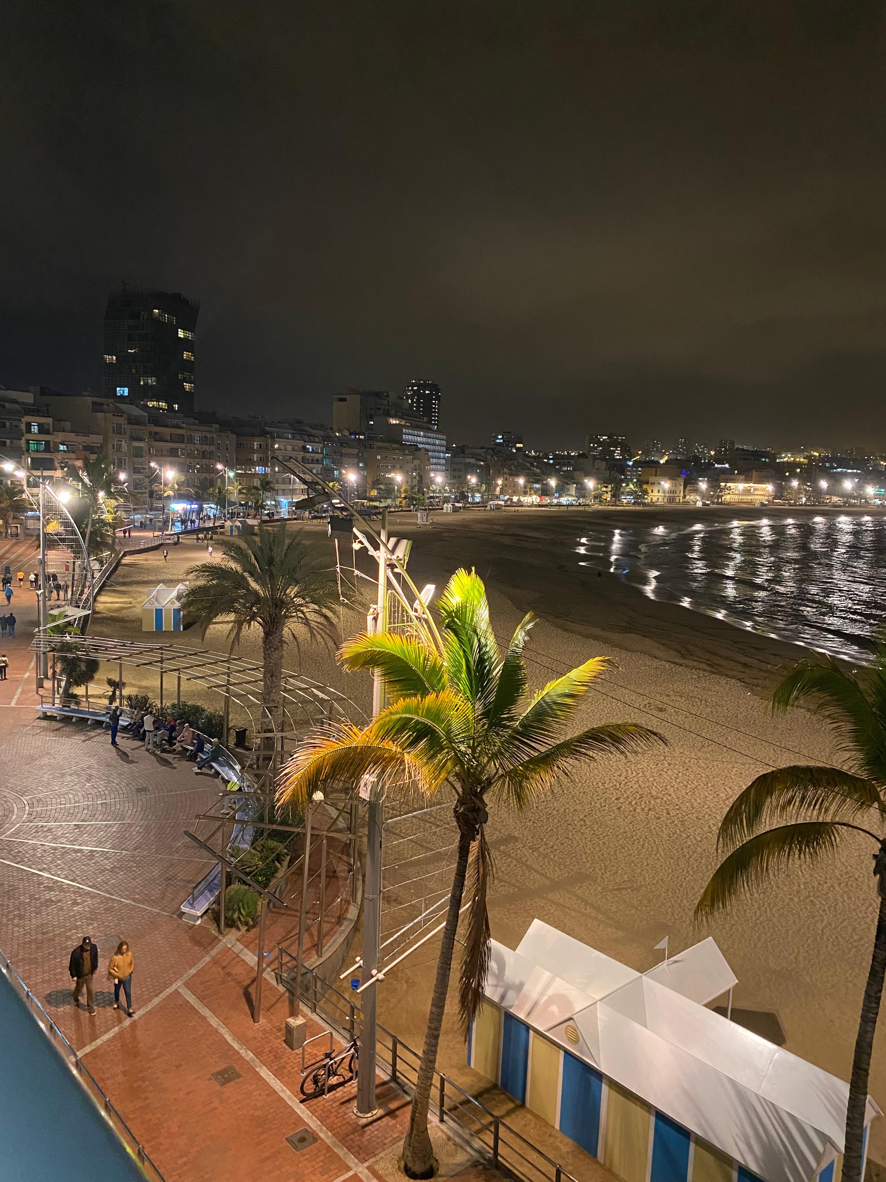 Nighttime view from balcony 