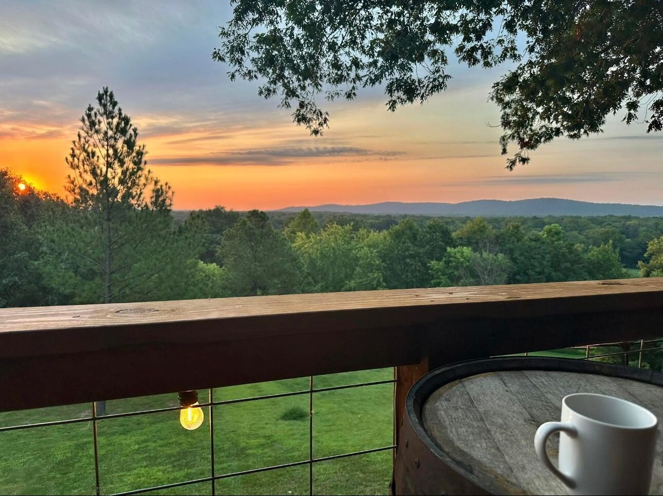 The view from the deck!