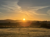 Sunrise from the back garden