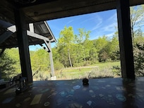 View from the outdoor dining area.