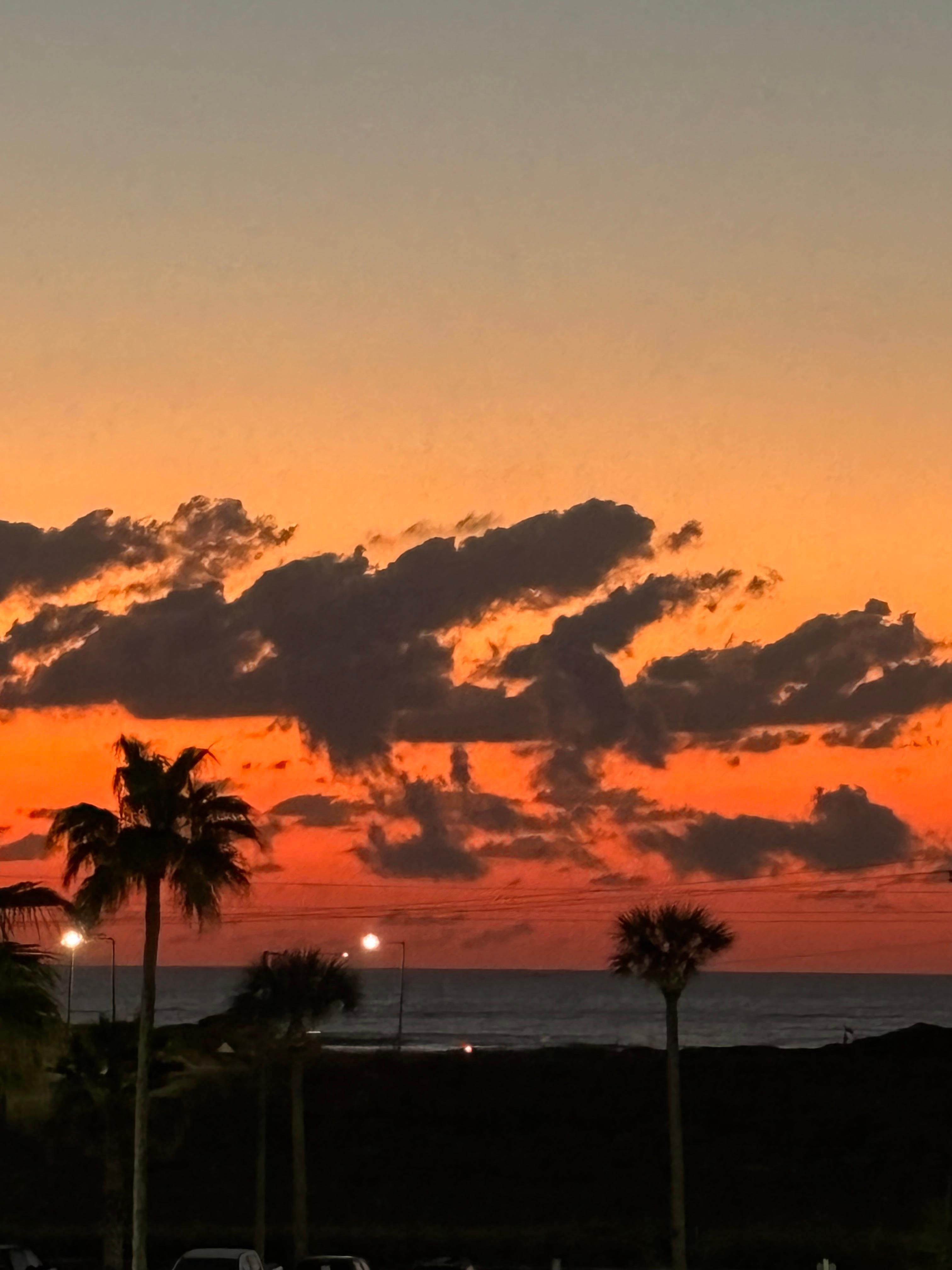 Sunrise from the balcony 