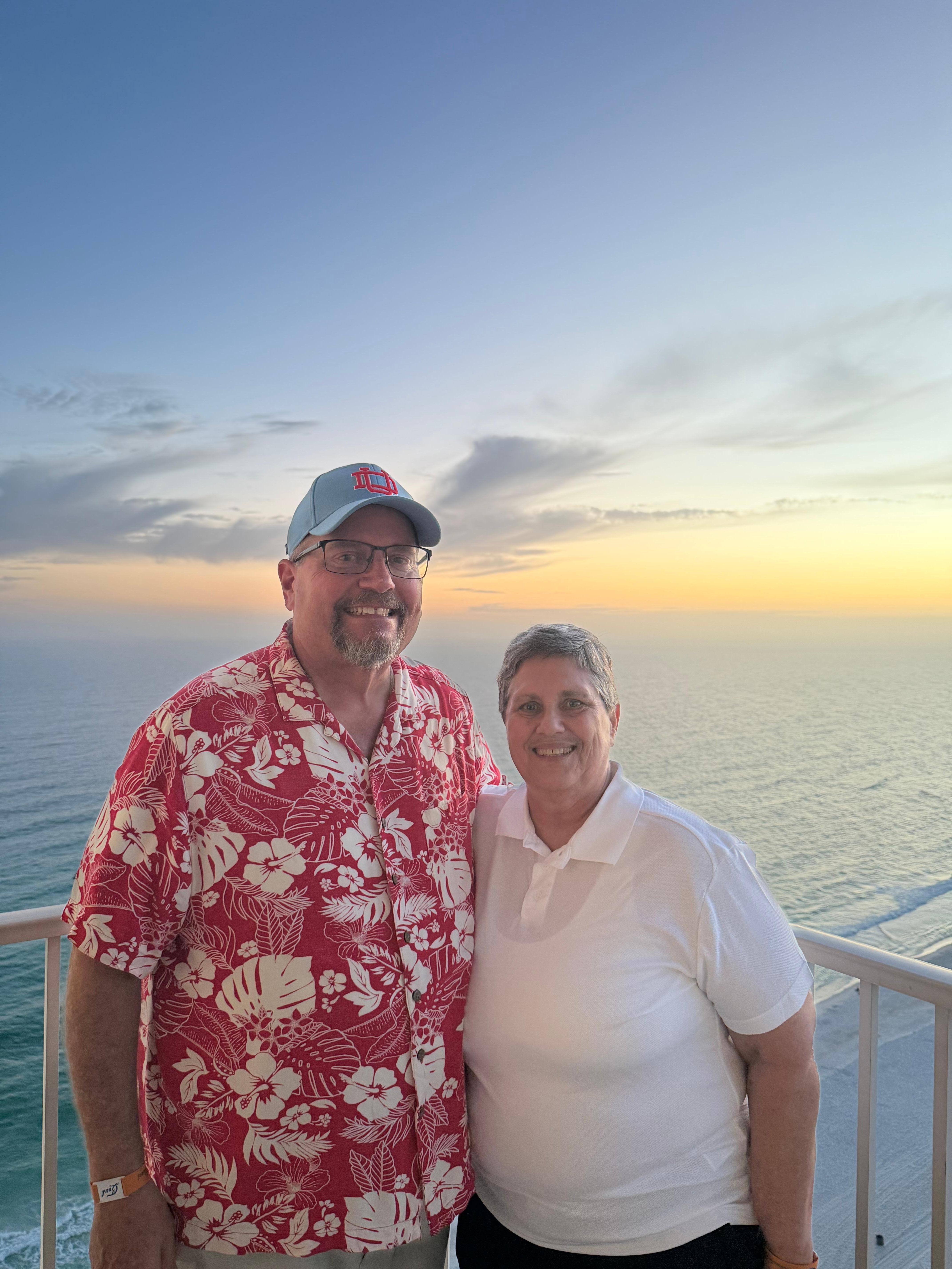 Sunset from the balcony