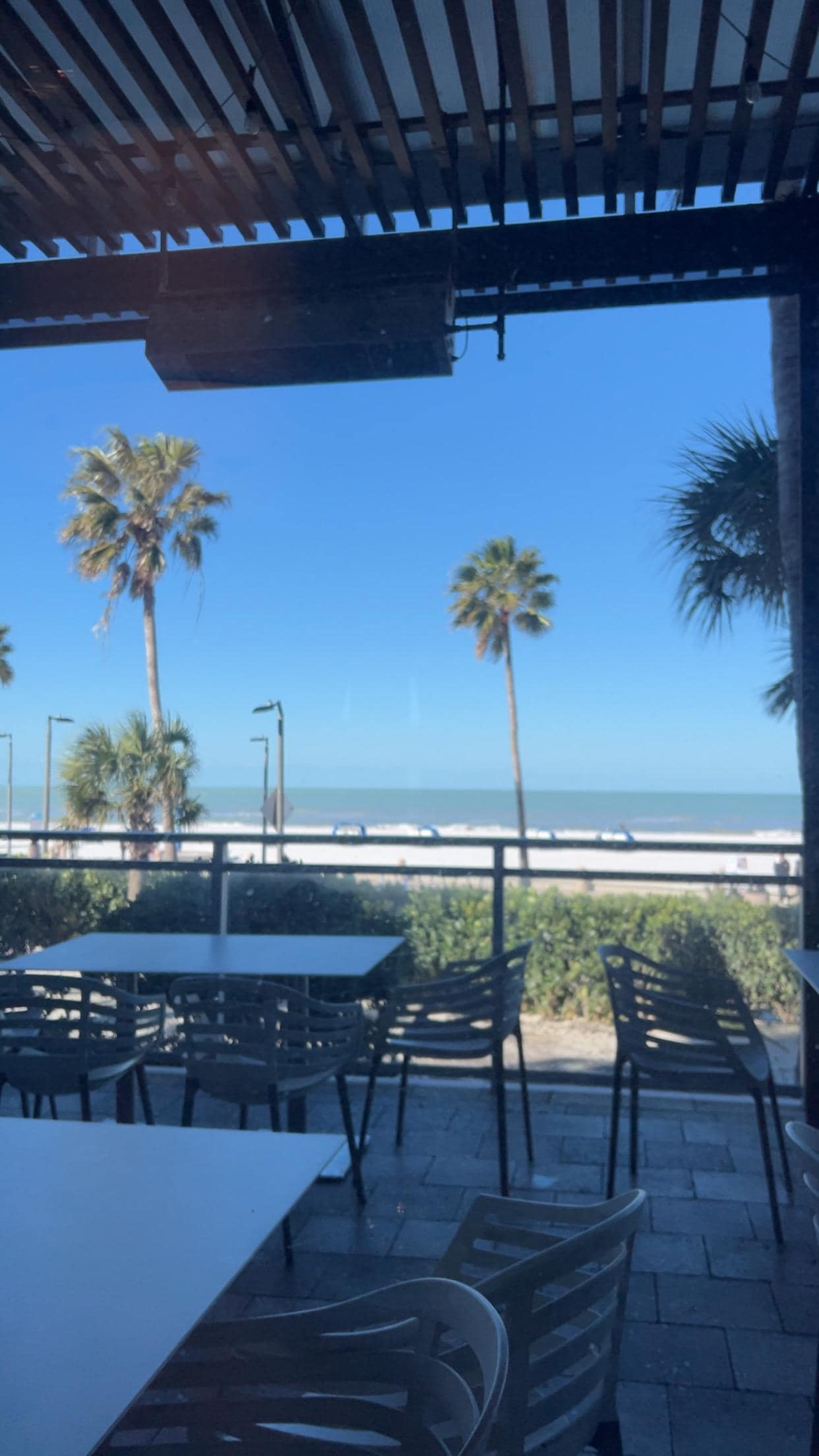 View from breakfast cafe. 