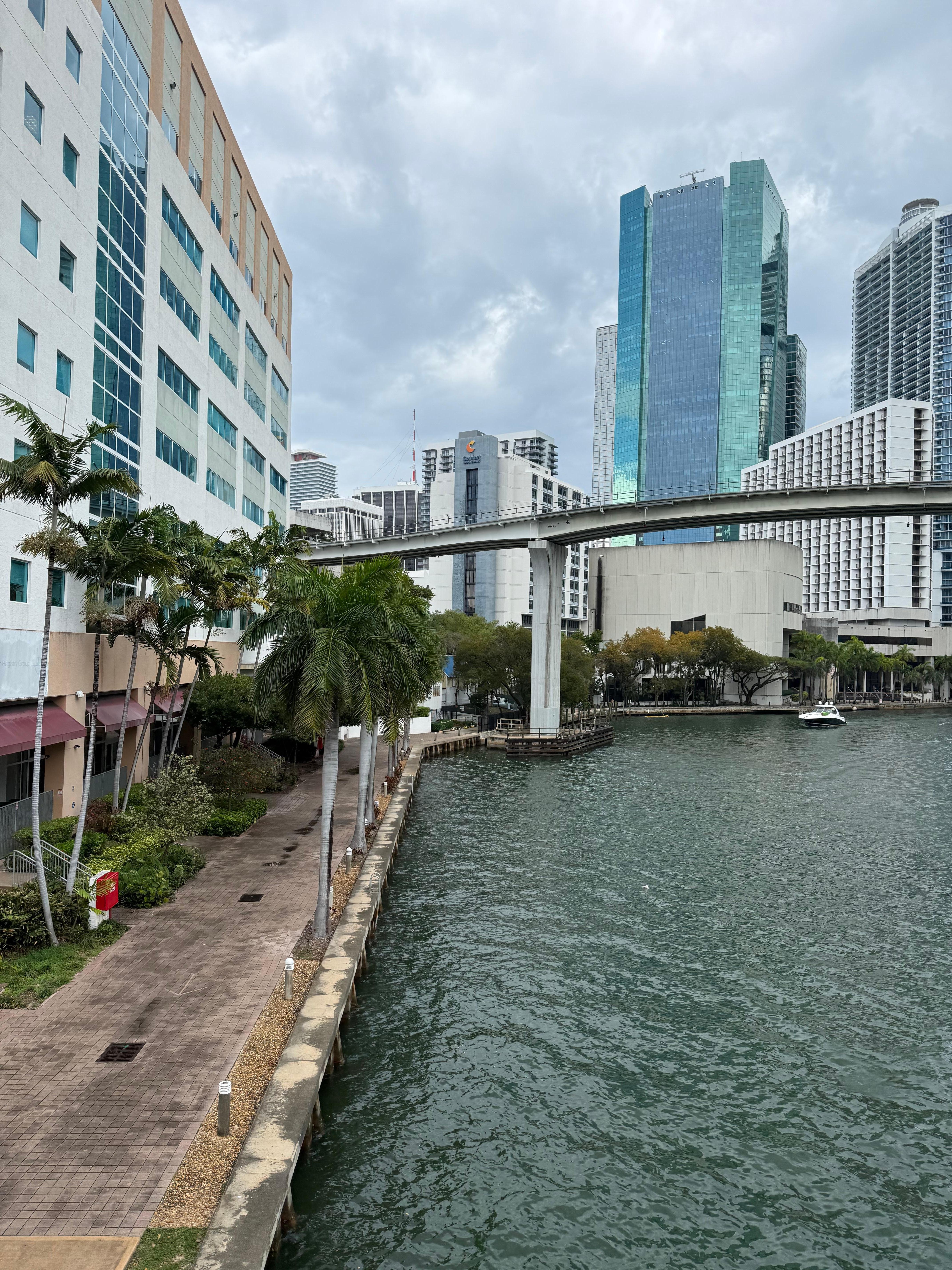 View Outside of the hotel.  Good stay the night before our cruise. Walking distance to brickell and Bayside. 
