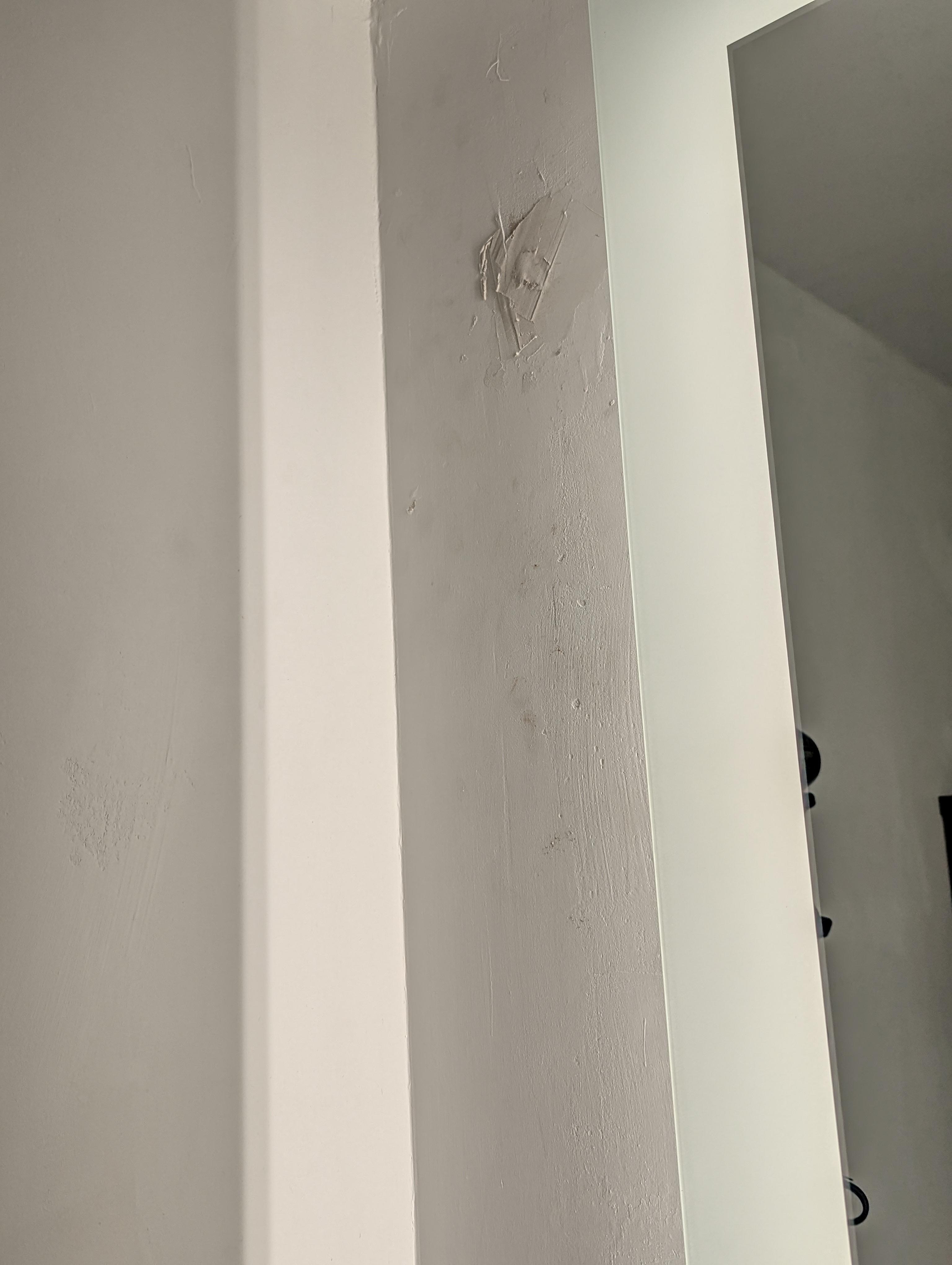 Patched up walls