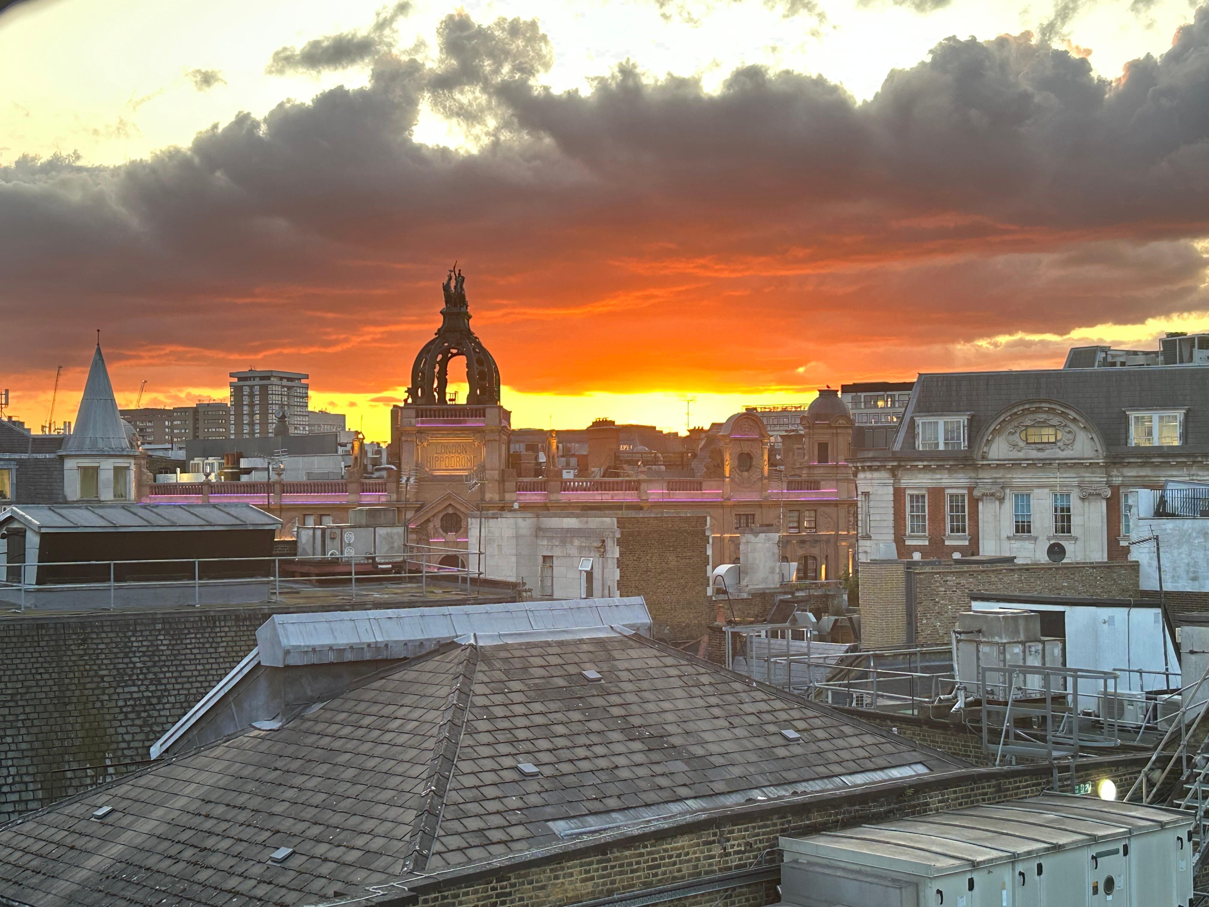 Our top floor window view.
