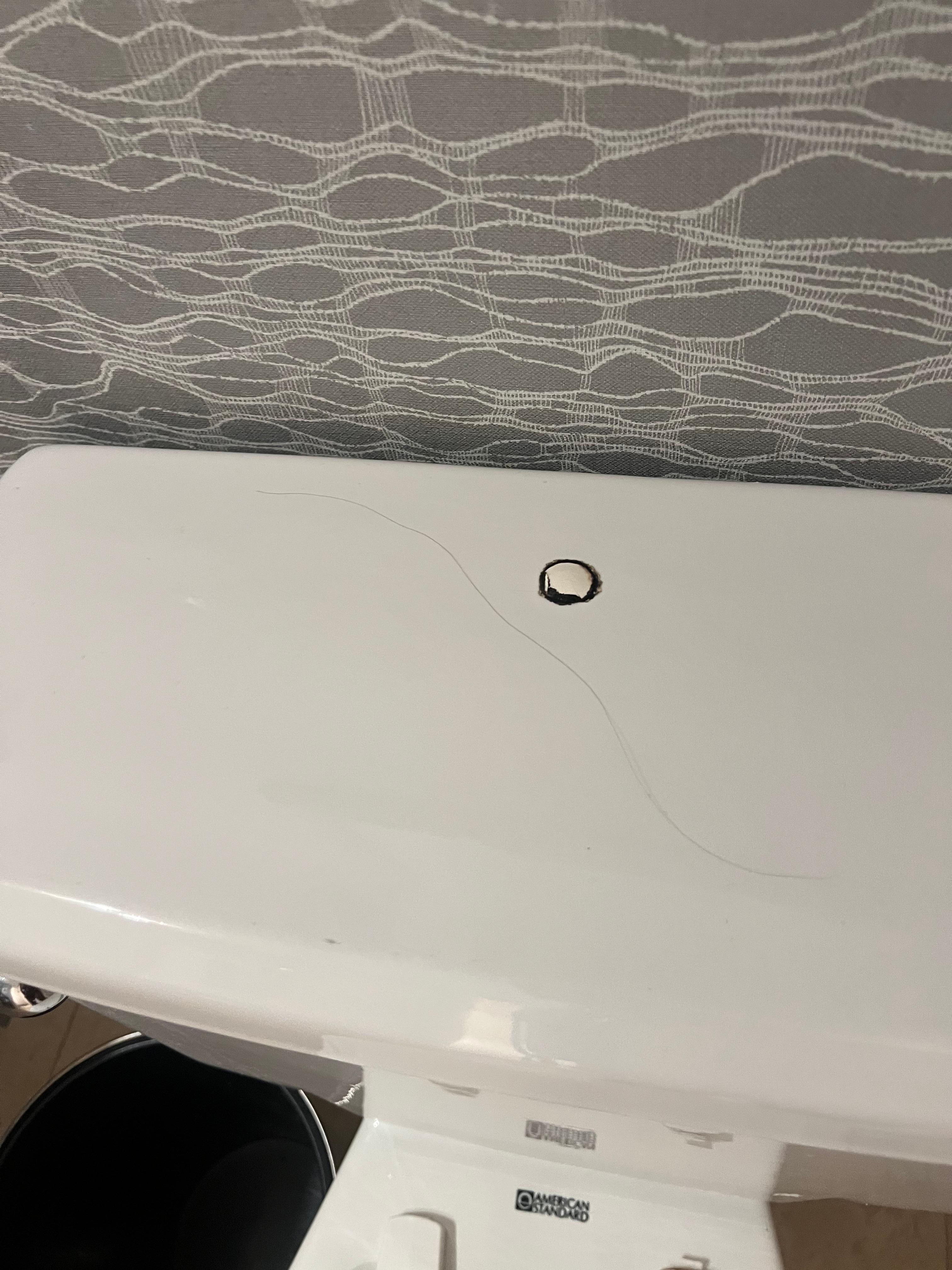 Hair left on the toilet 