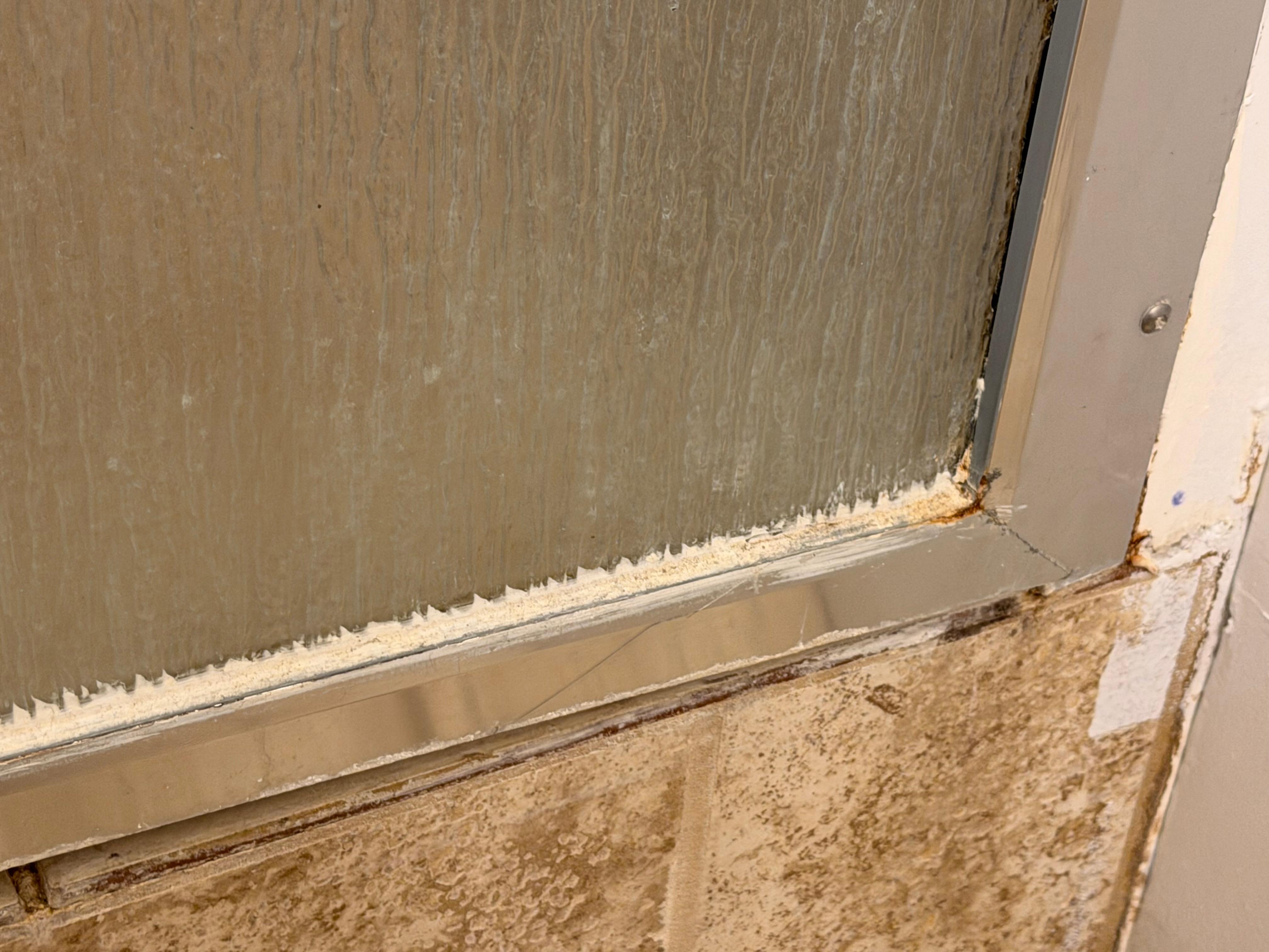 Bathroom shower door