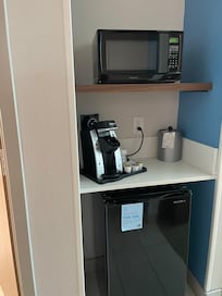 Fridge and microwave