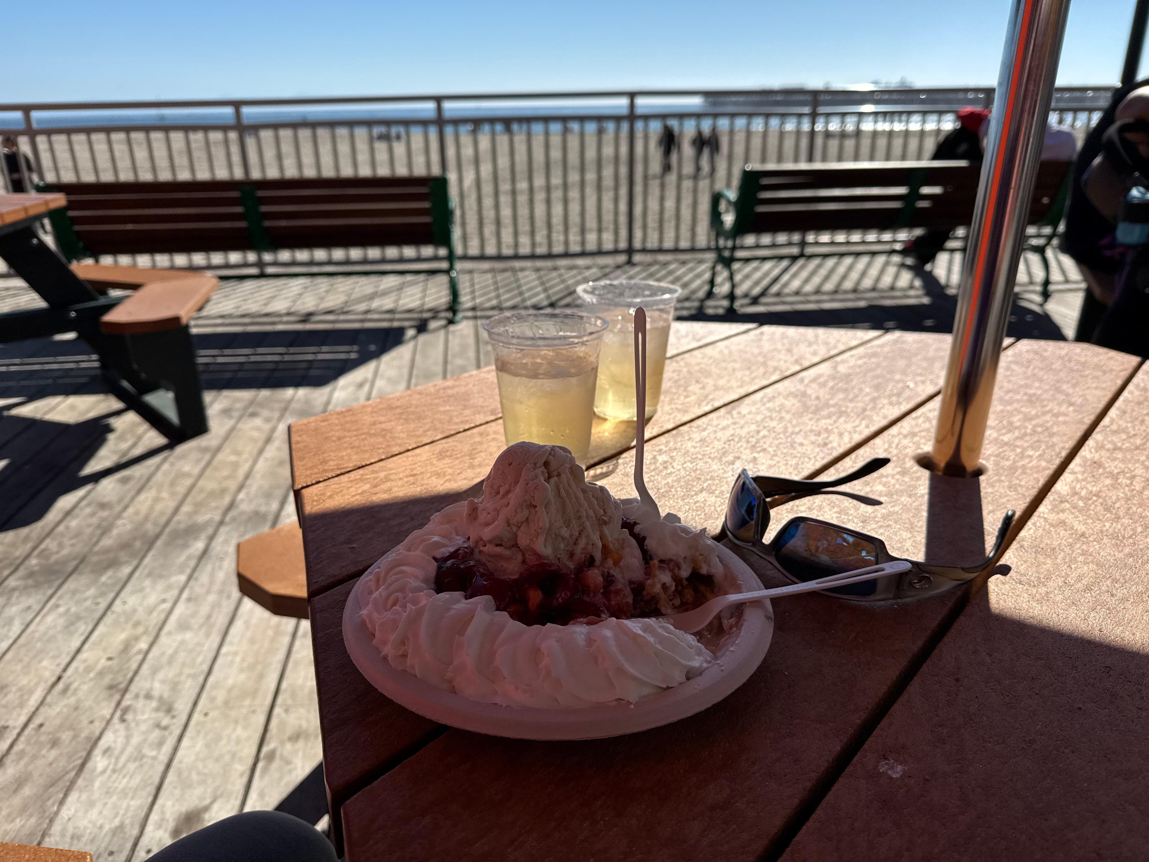 Boardwalk funnel cake! Walking distance to all of it