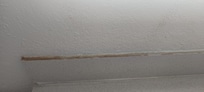 Dirt buildup in restroom.