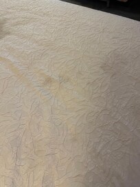 Stains on the sheet that make your mind wonder