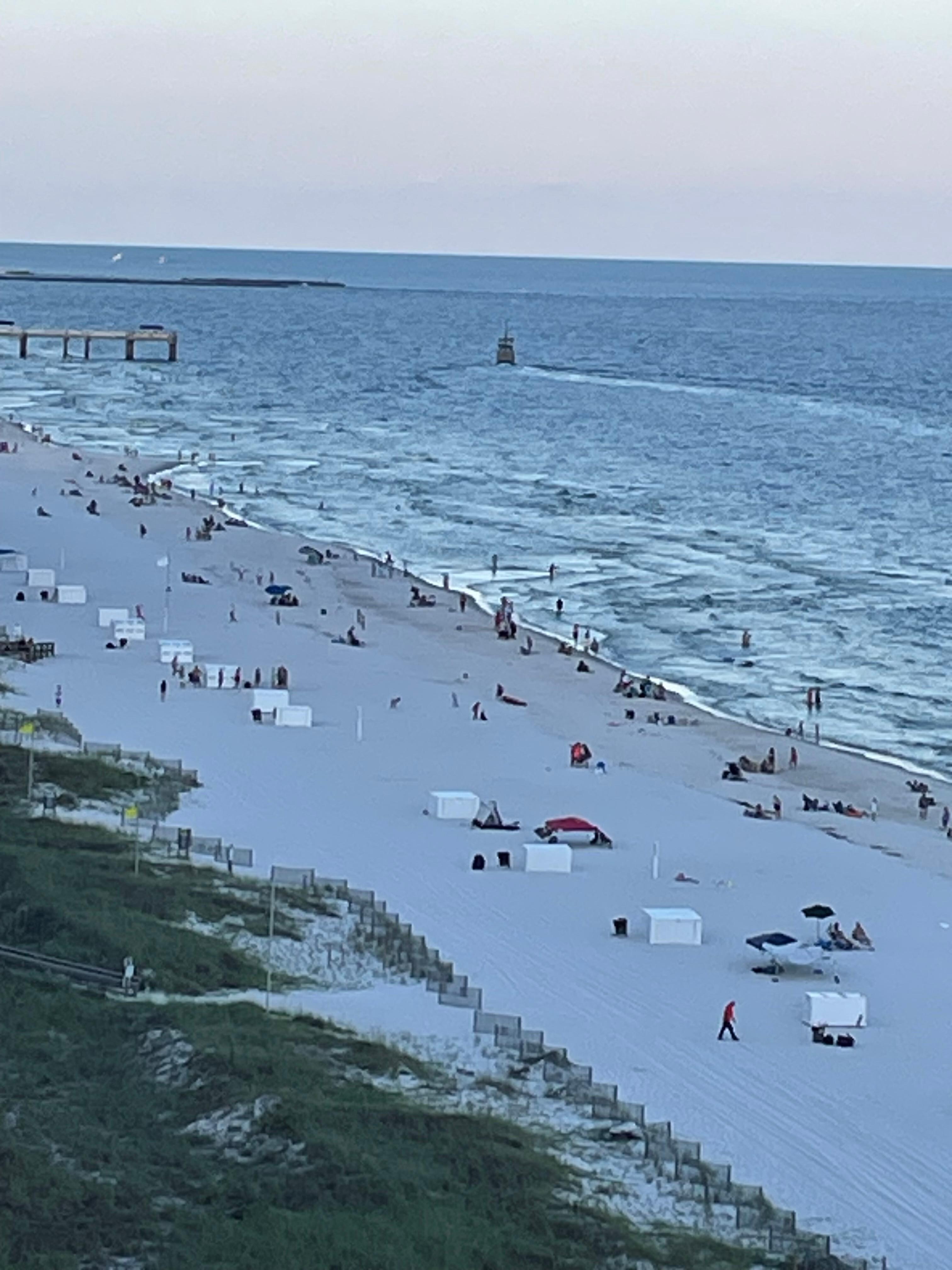 Beach view from balcony 