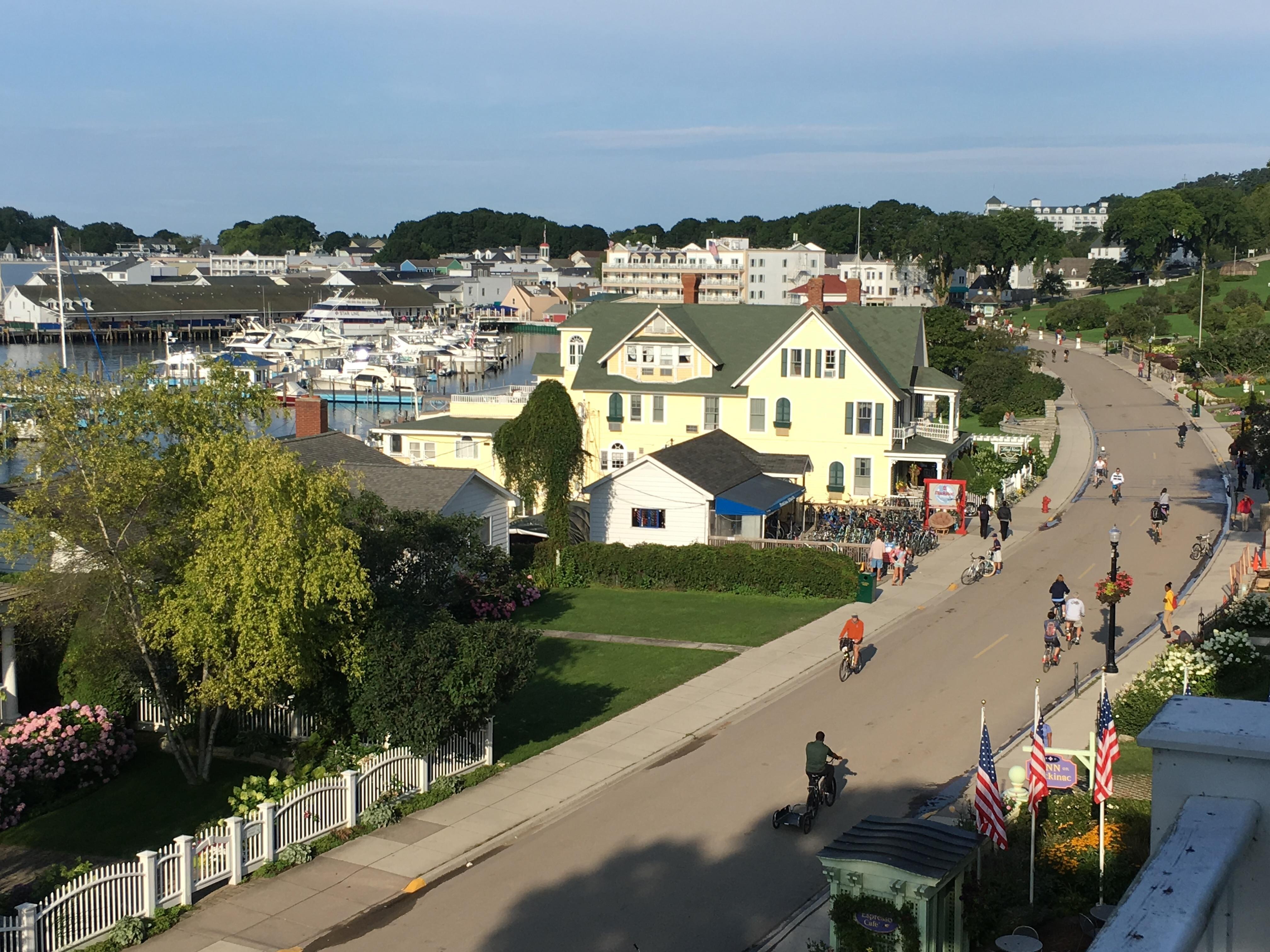 View to the fort and historic district