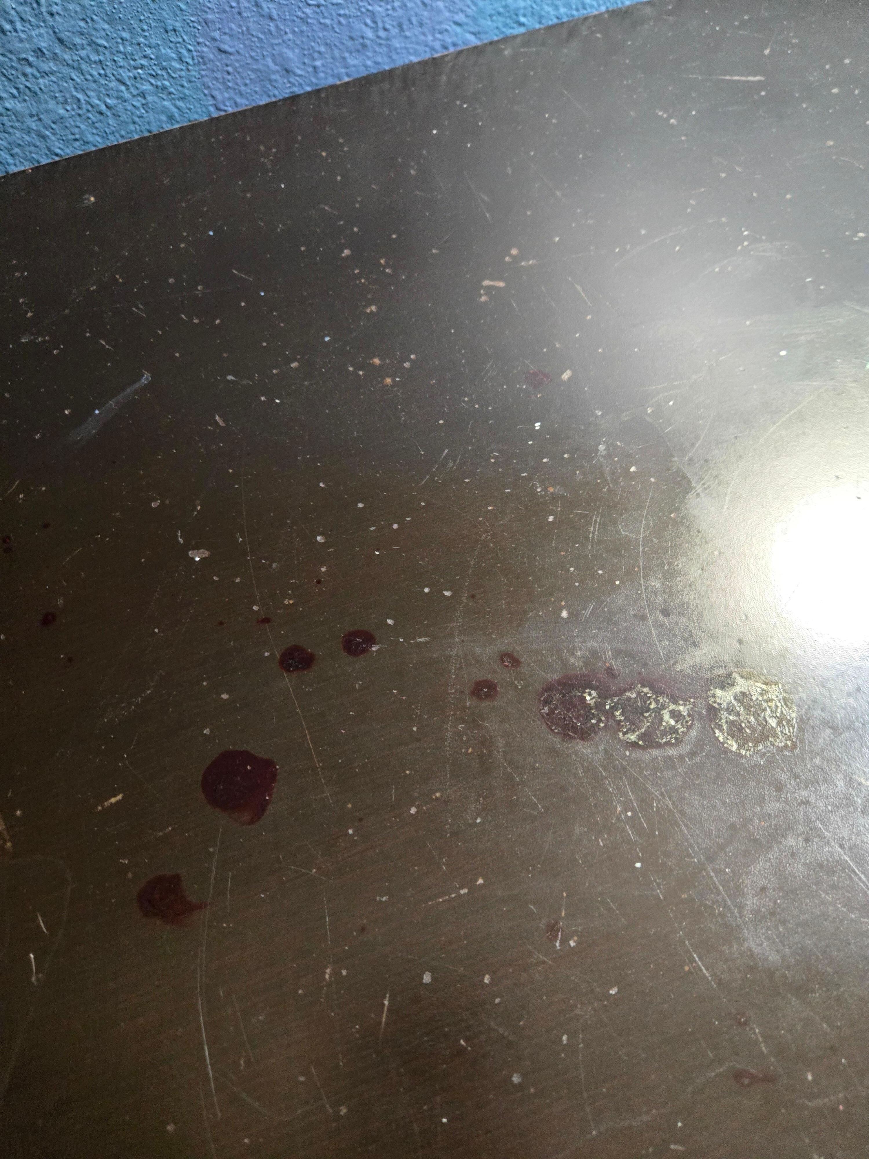 Don't know what these stains were