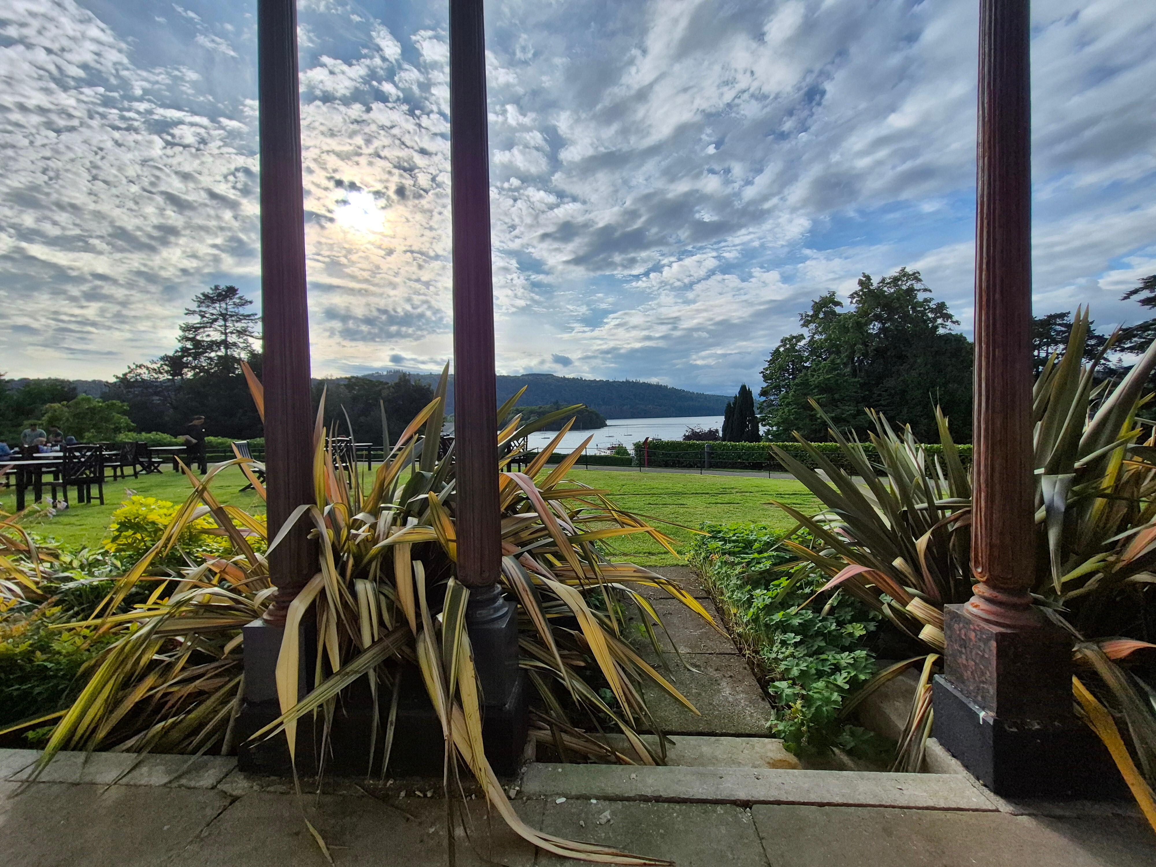 Views from seating area outside