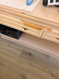 Drawers were damaged