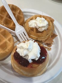 Waffles with toppings!
