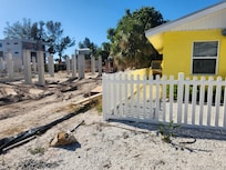 Construction right next to cottage. They start work 7:30 a.m. and stop banging and pounding around 5:00-5:30p.m. each day.