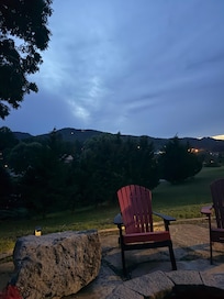 Sunset by the fire