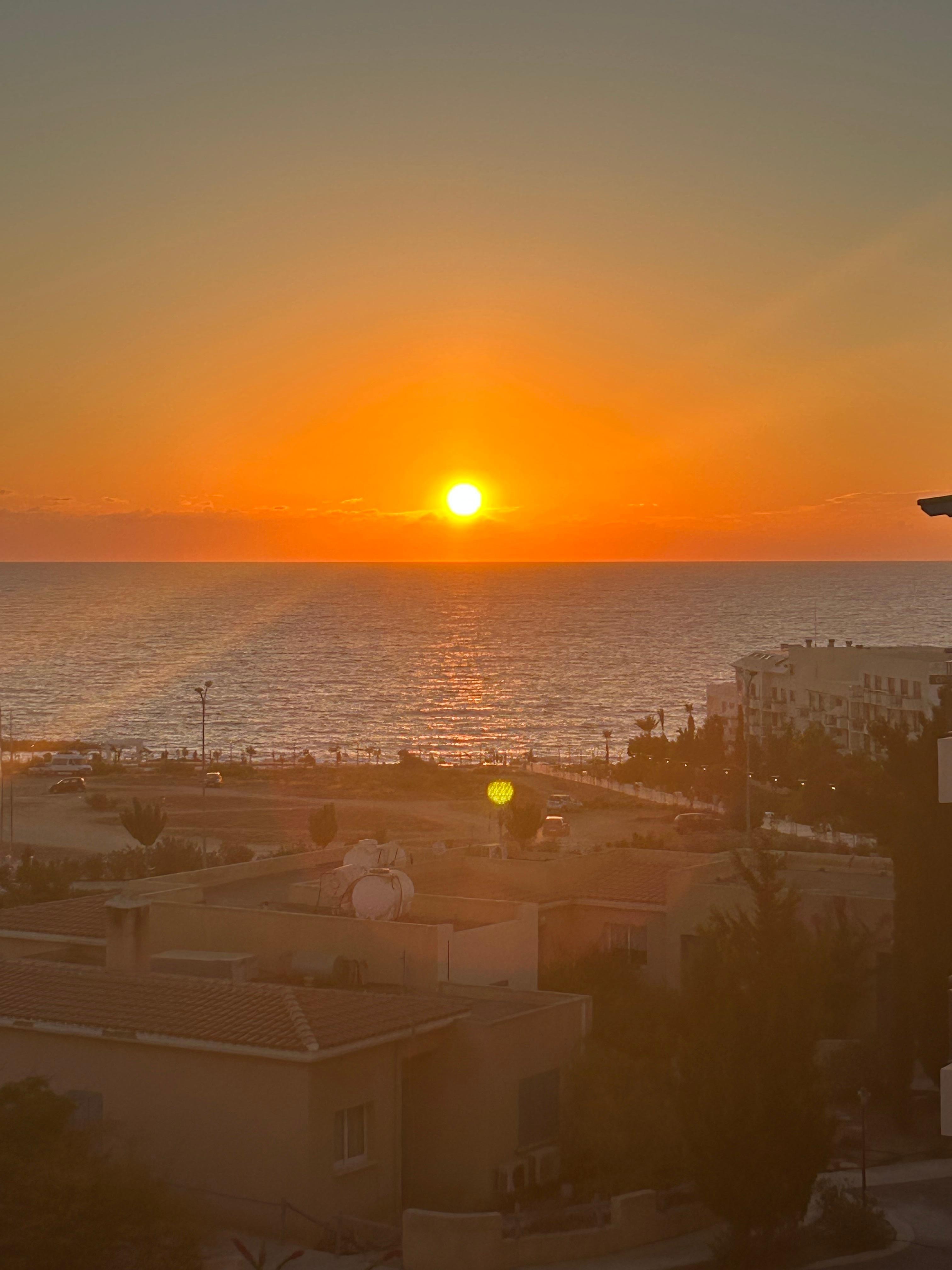 Sunset from balcony
