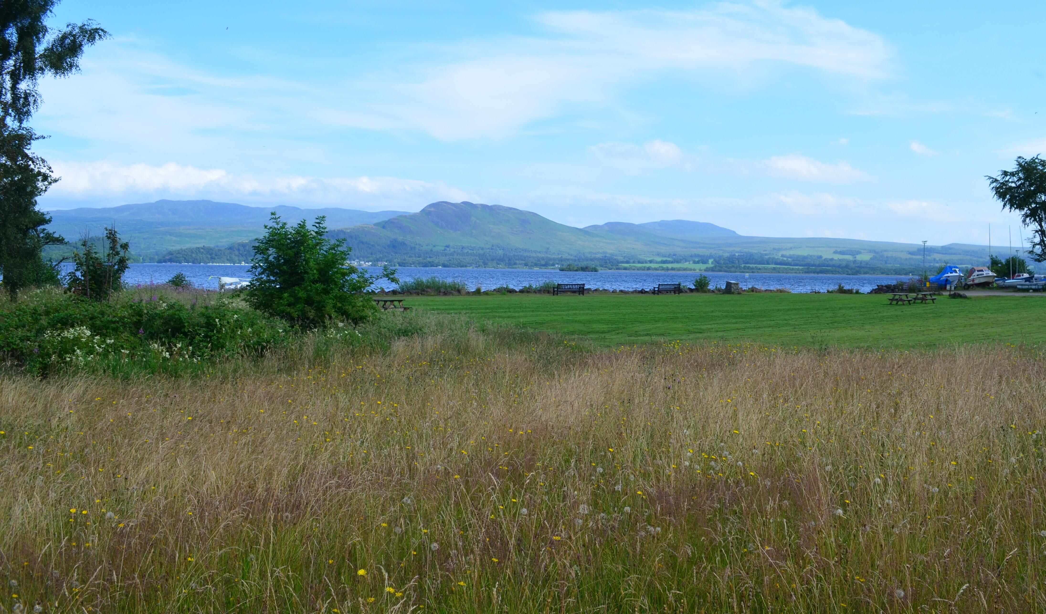 A view of Loch Lomond about a mile from the cottage.