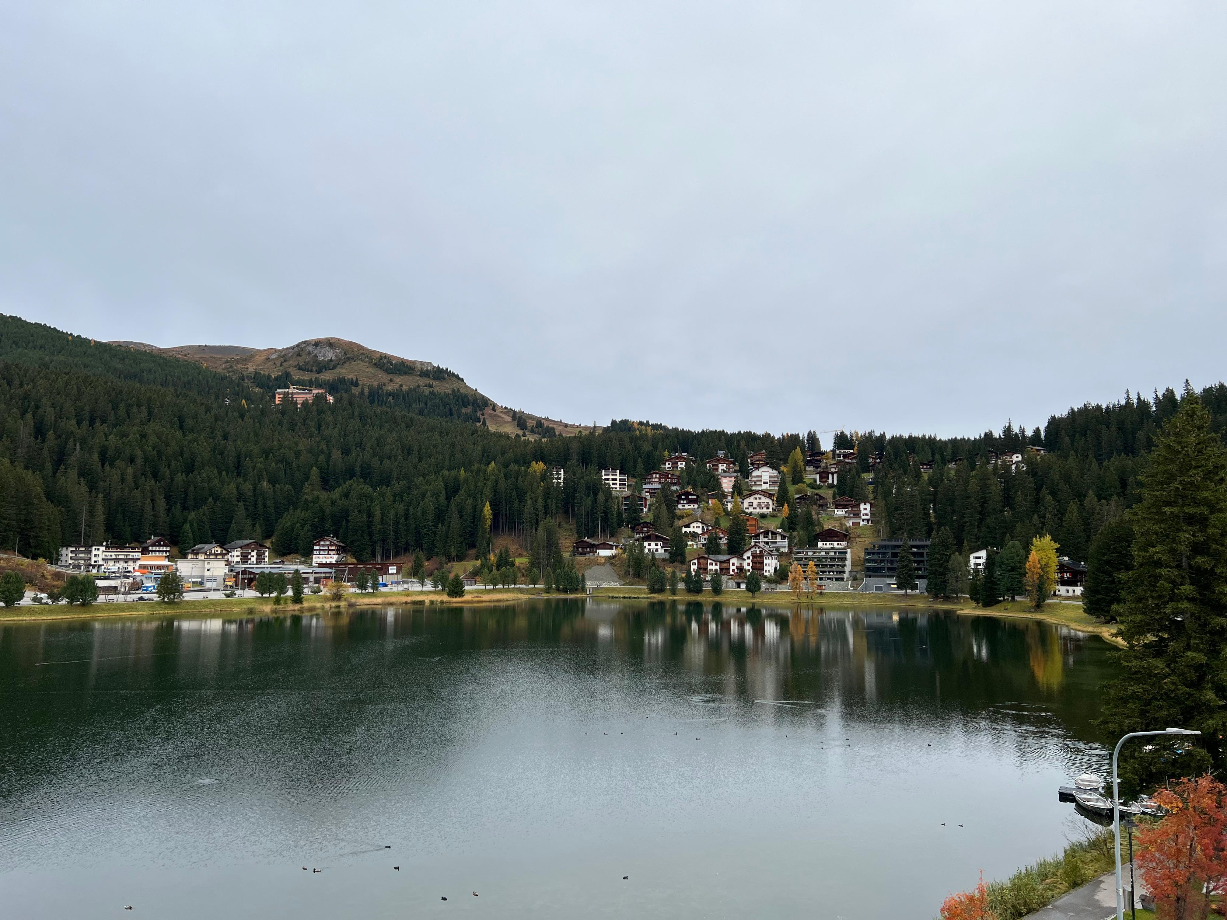 Blick vom Balkon des Zimmers