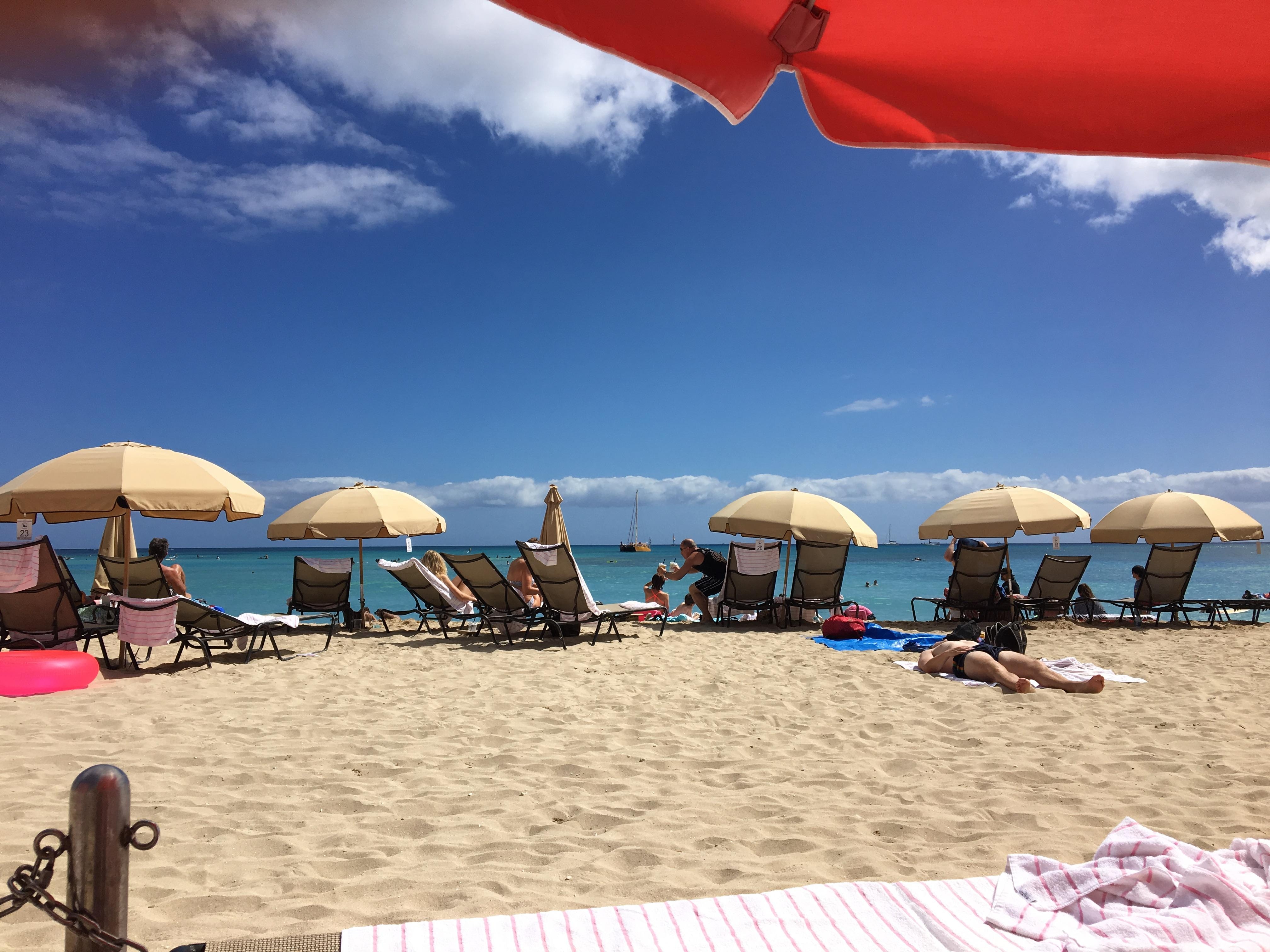 A typical day on the glorious beach