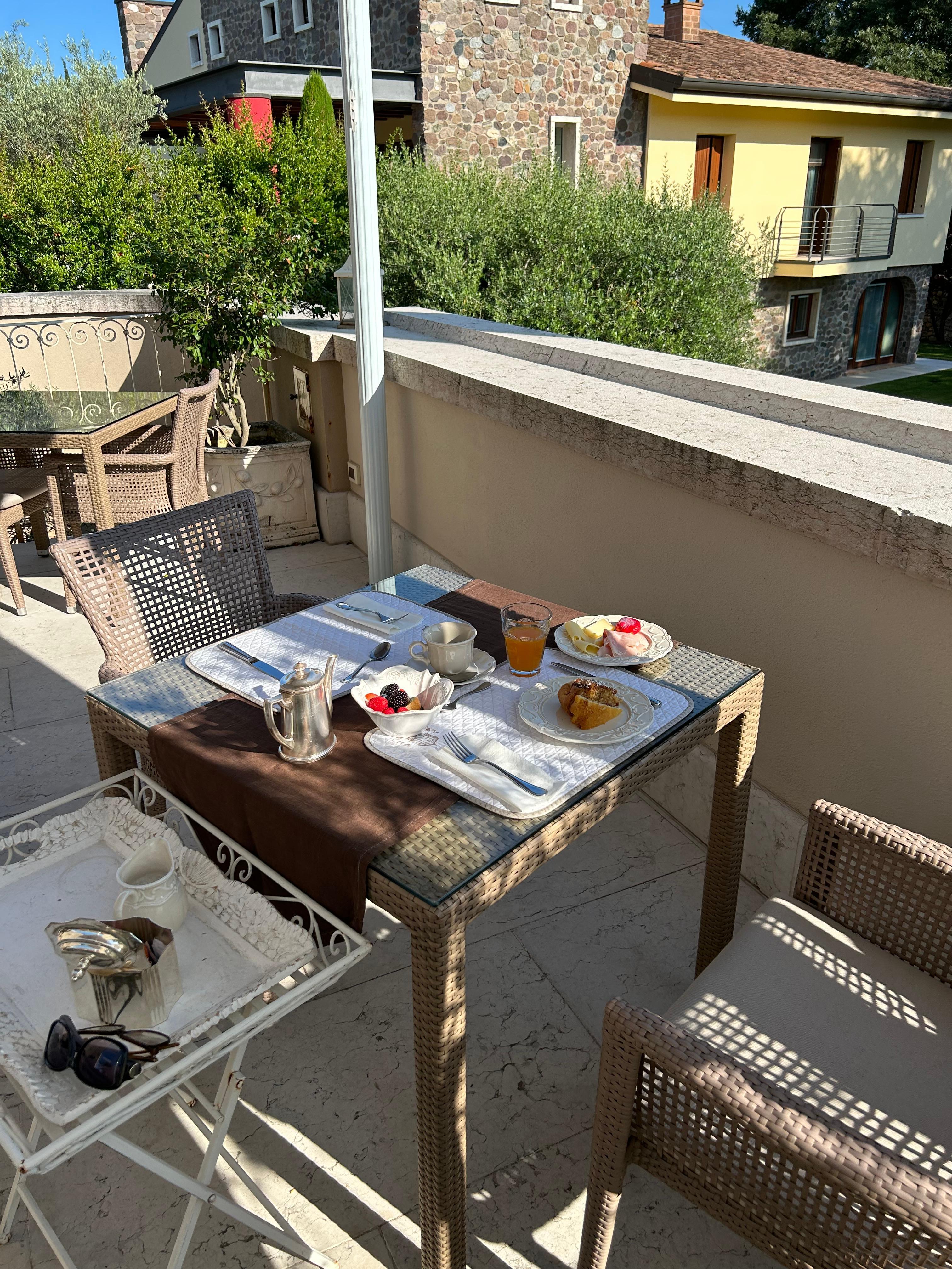 Rooftop breakfast