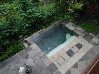 Privat pool fra værelset