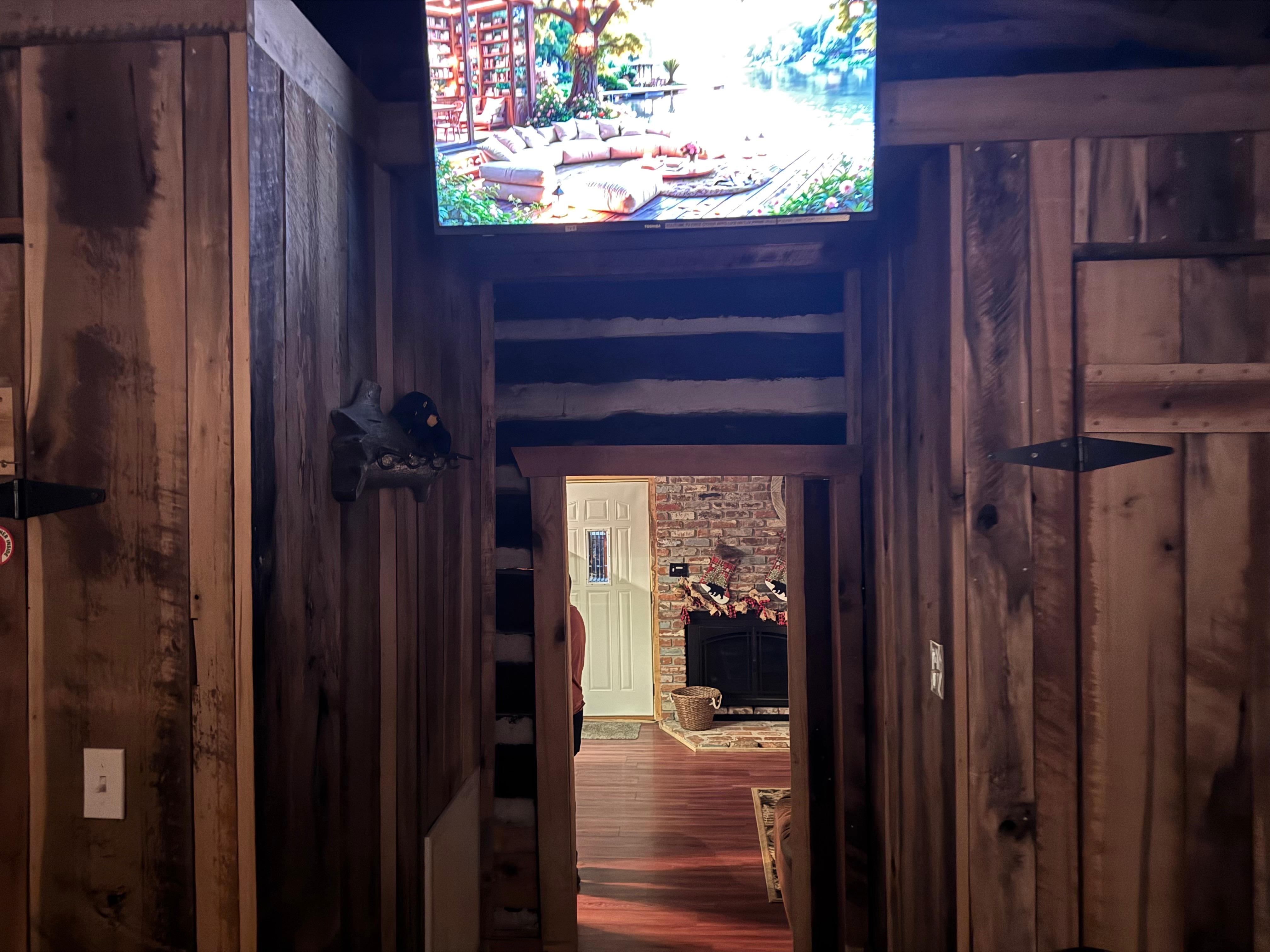 Bedroom facing the living room.