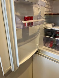 Missing shelf in fridge
