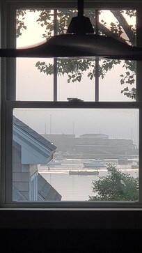 View from the bed in the loft