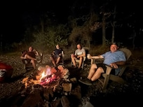 Dads chilling by the fire