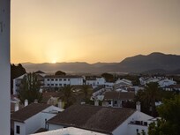 Sunrise from the roof terrace