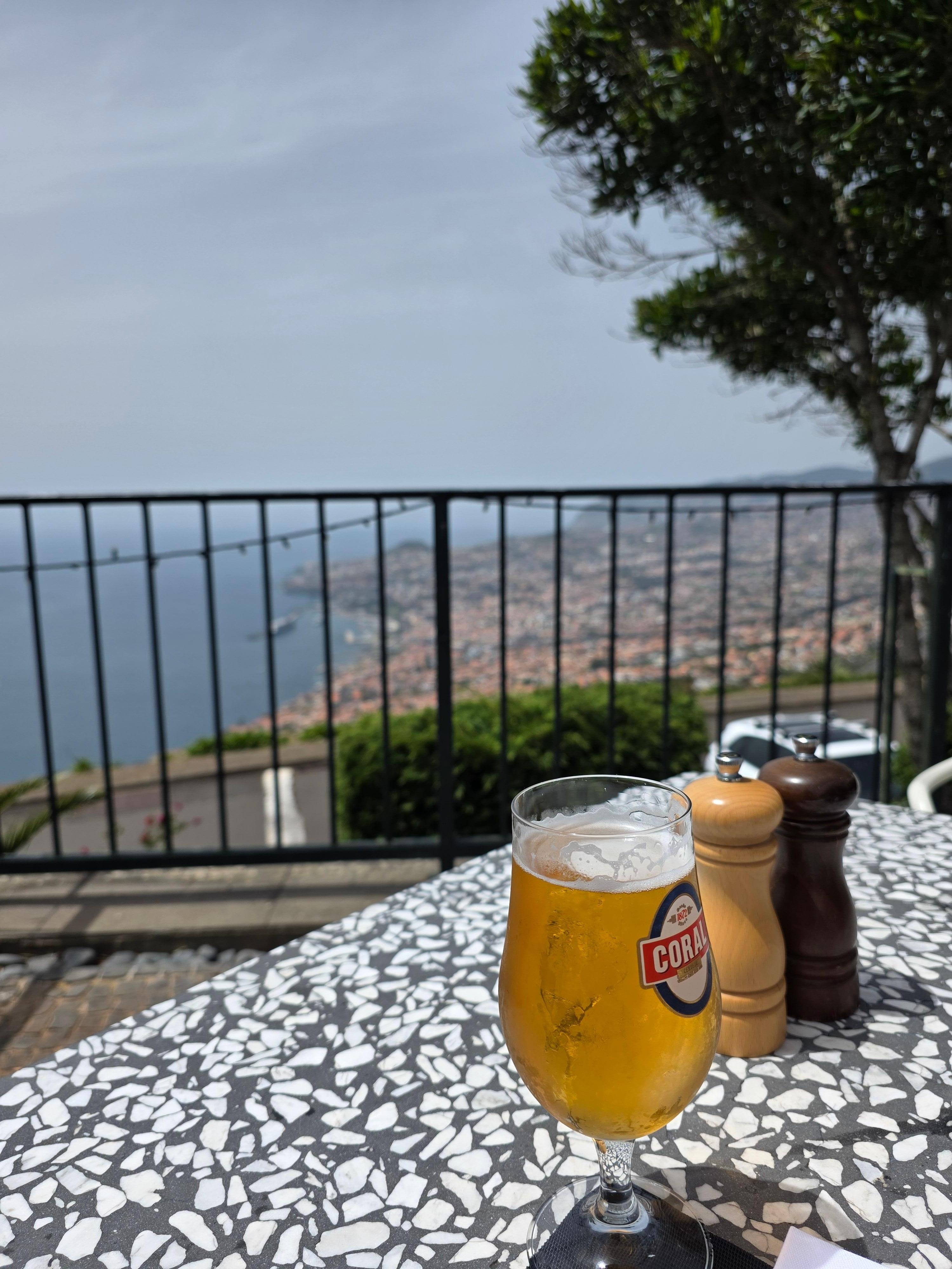 Lunch on the golf restaurant terrace