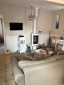 Salon très encombré