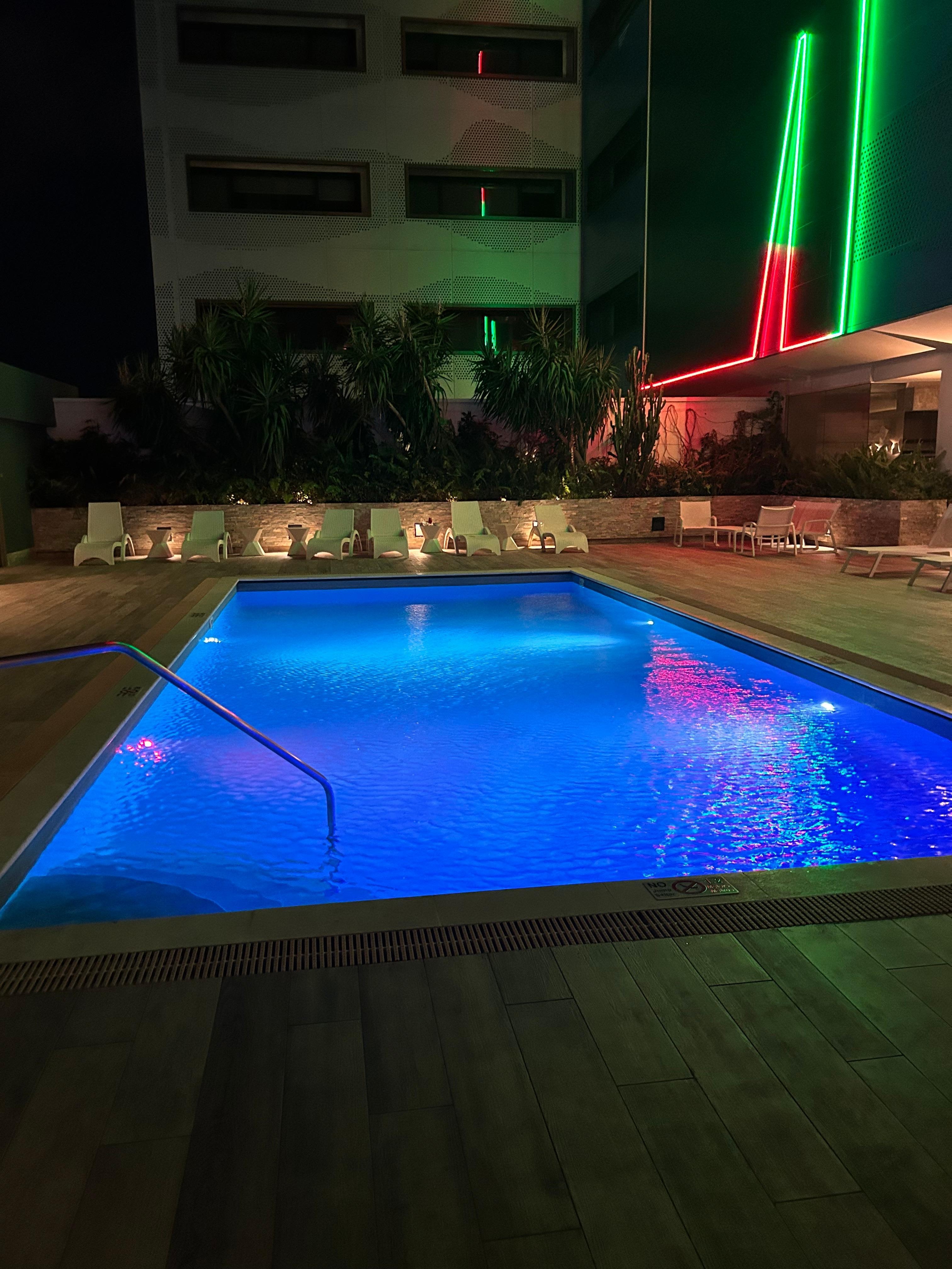 Pool at night 