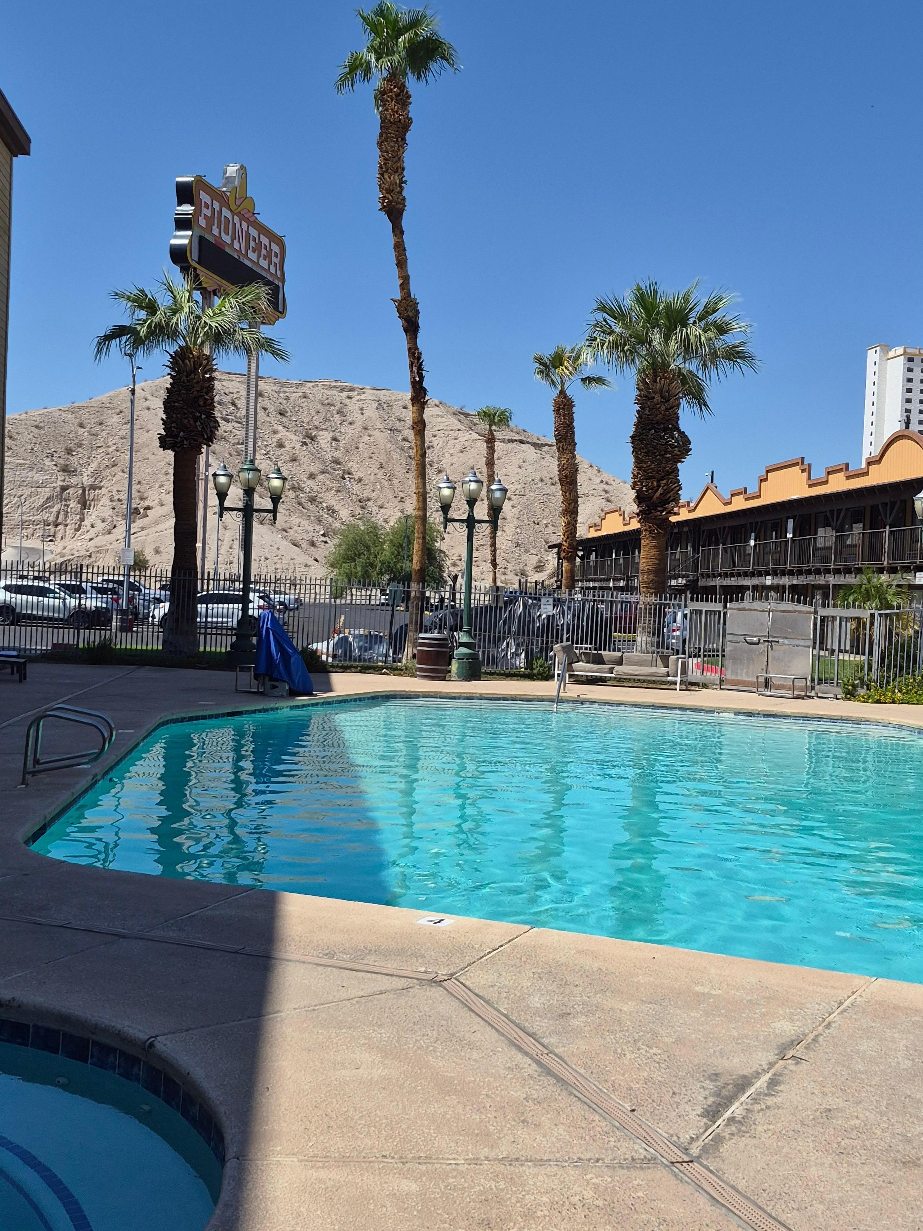 The pool is always fresh.