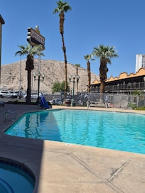 The pool is always fresh.