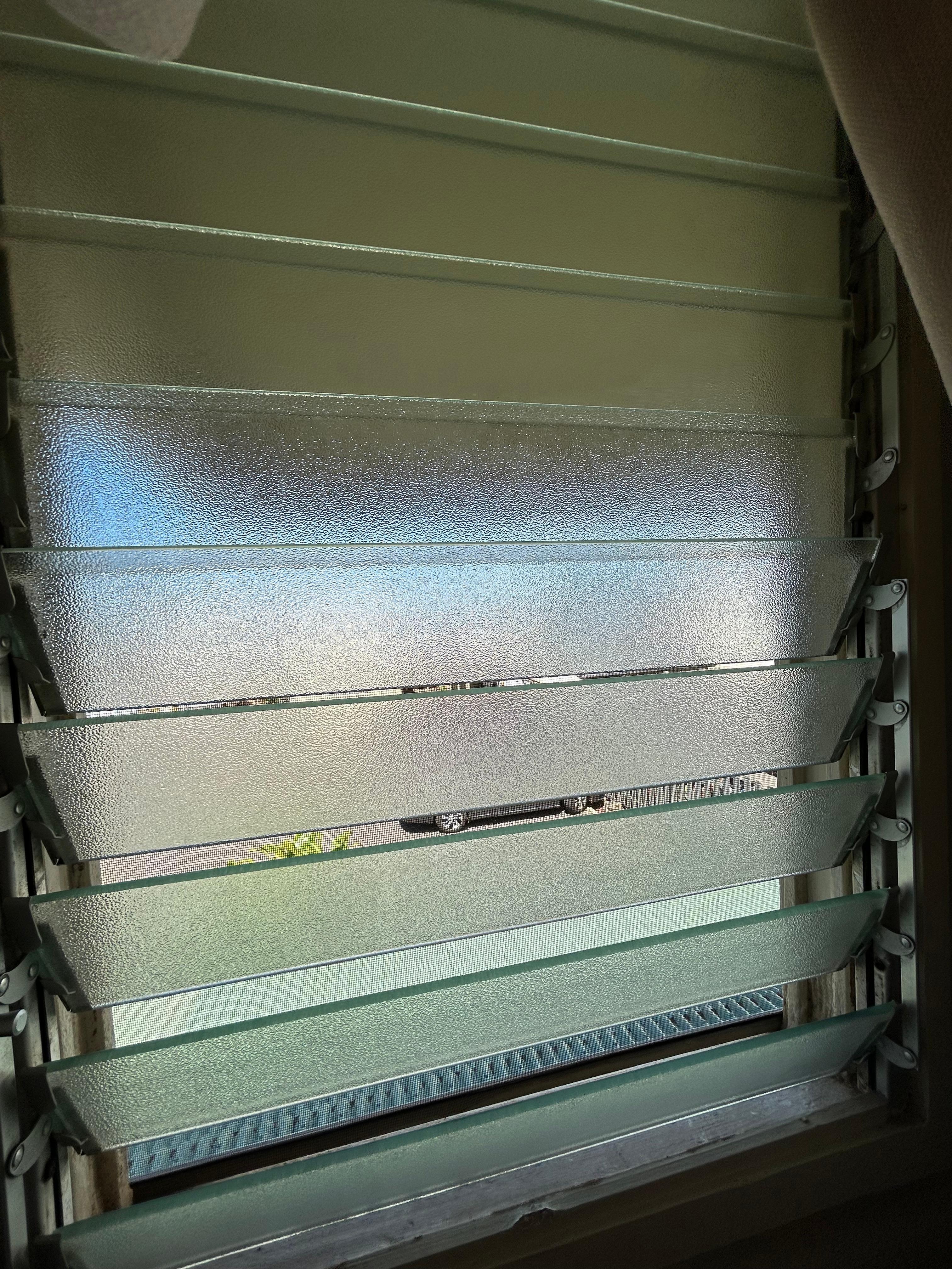 Another window to the guests pathway to their rooms.