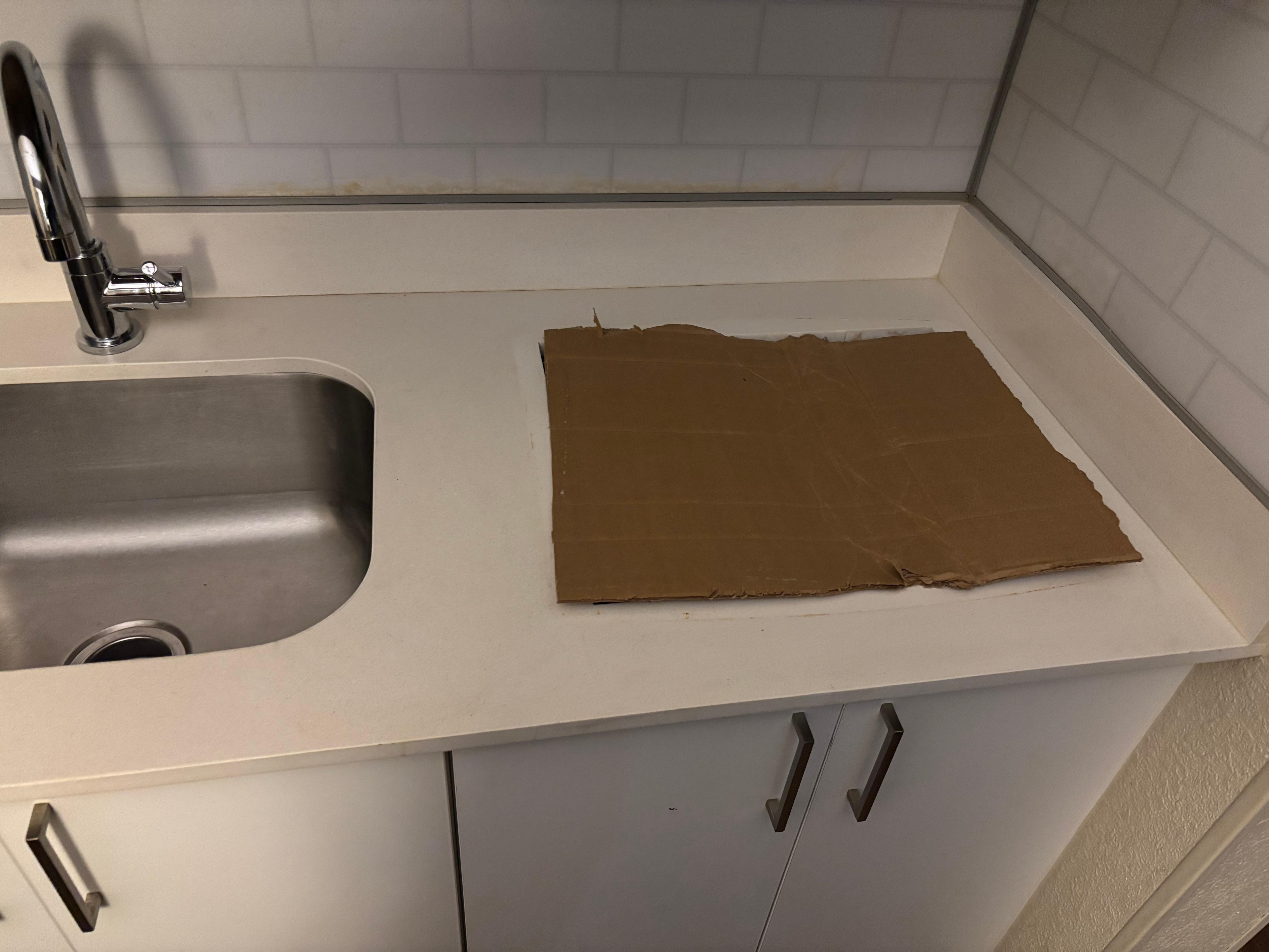 Where the sink should be