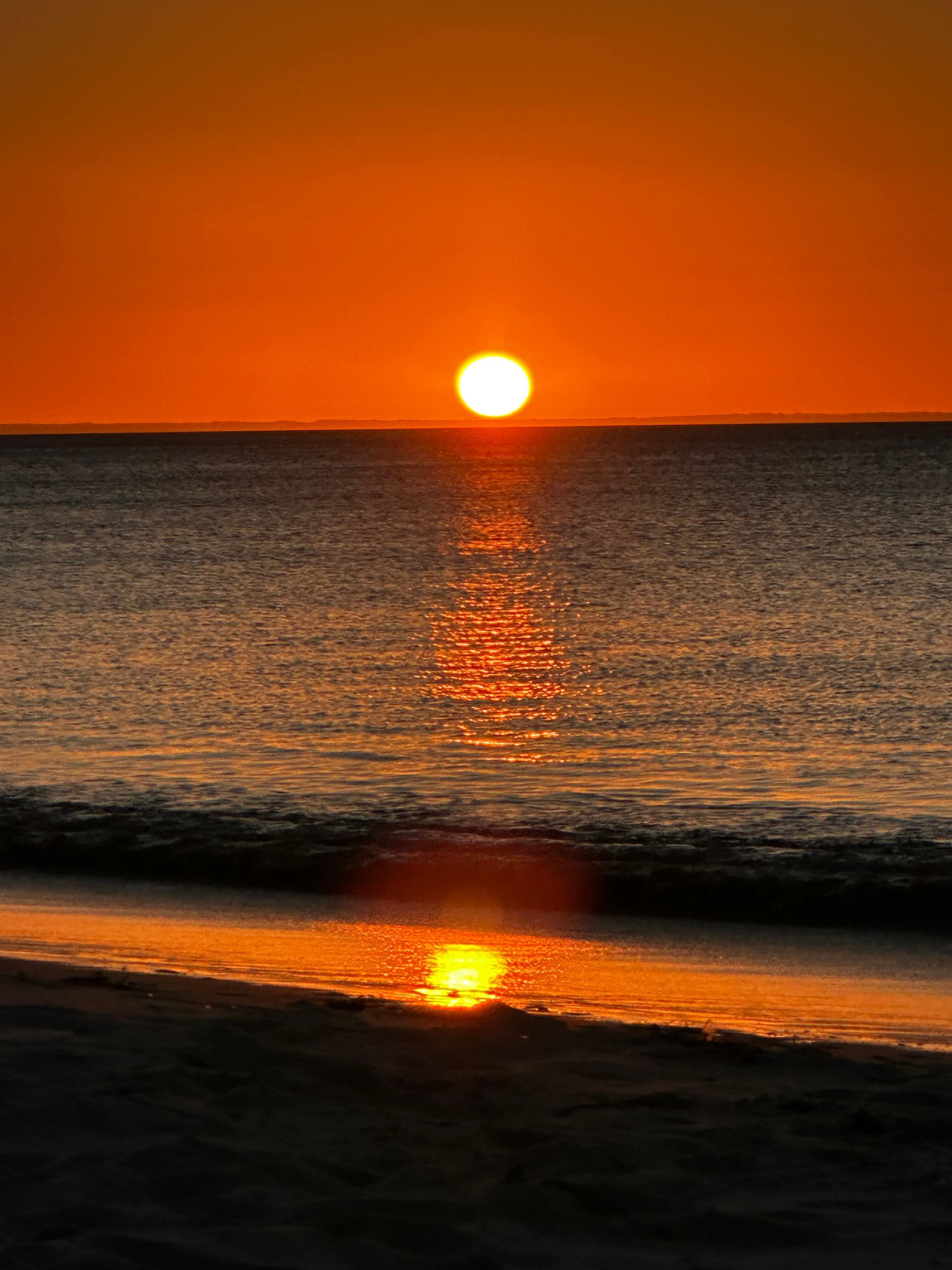 Amazing sunsets on the deck or at the beach. 