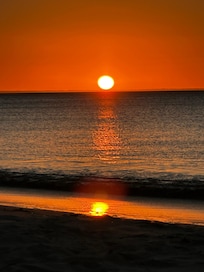 Amazing sunsets on the deck or at the beach.