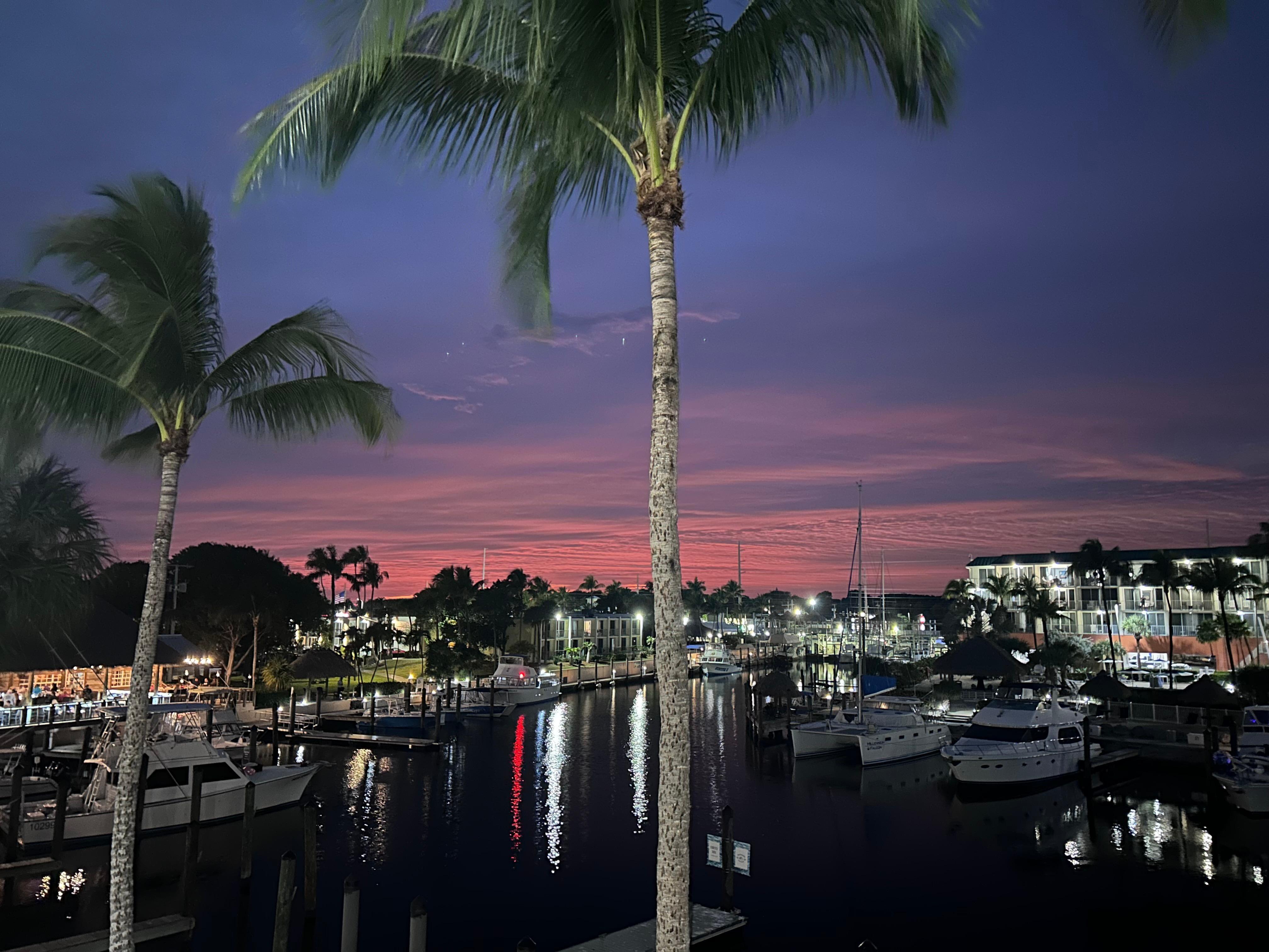 Sunset over the canal 
