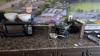 They just leave the breakfast mess out, they don't clean it up.