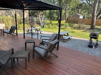 Back deck to Apt, w/park across the street