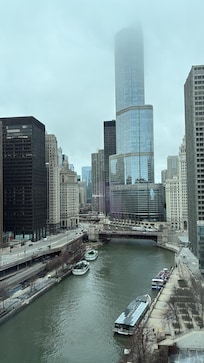 My view from my hotel room! I had the river view